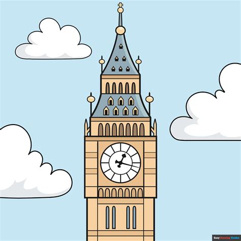 big ben dessin simple